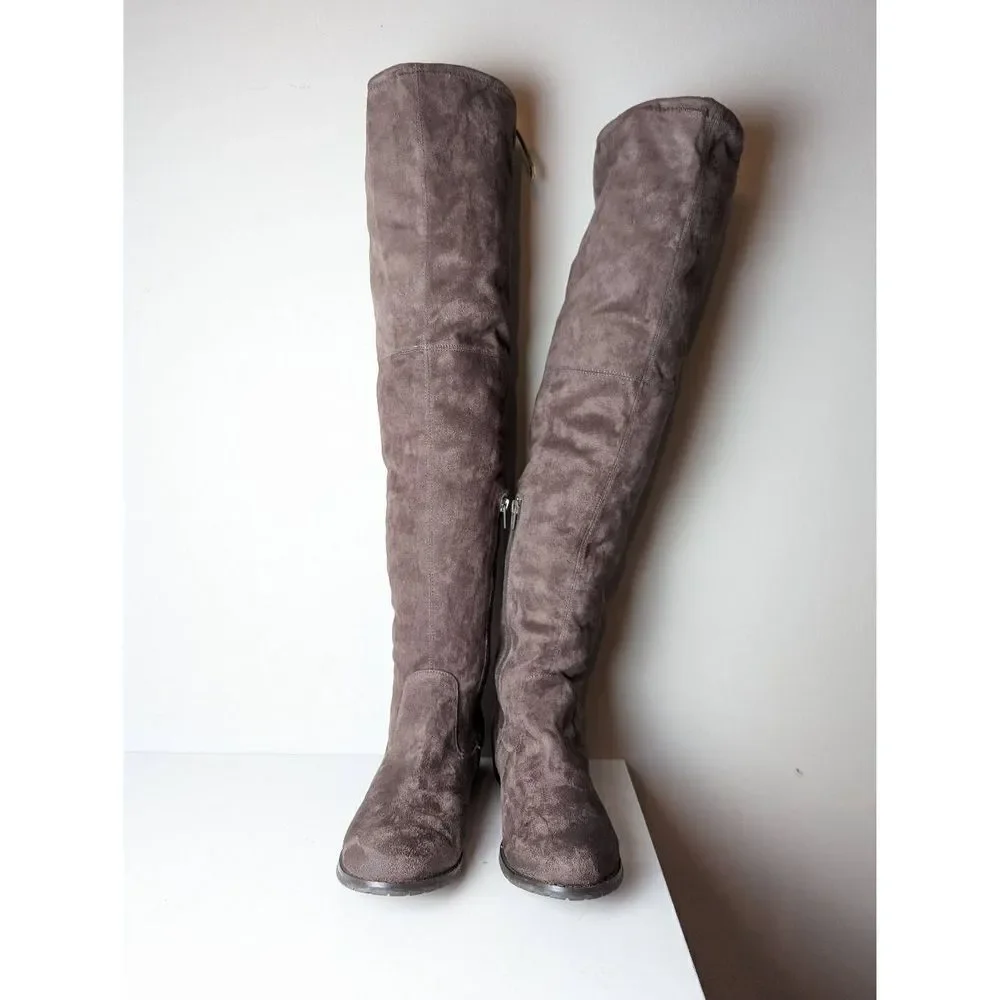 NINE WEST Nolitago Faux Suede Over The Knee Boot Size 10